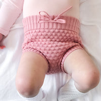 Bubble Knit Bloomers - Rosewater