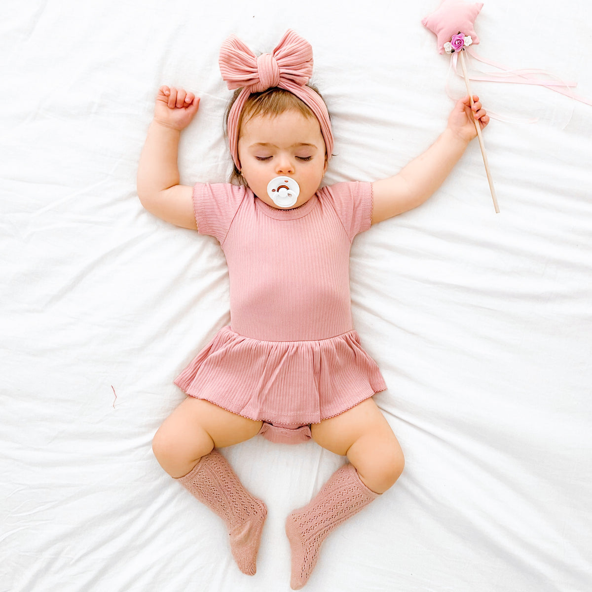 Cozy Darling Dress - Rosewater