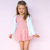 Cozy LS Tutu Dress - Rosewater