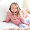 Fur Hood Knitted Cardigan - Rosewater