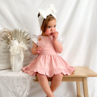Pinafore Dress - Rosewood