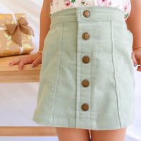 Cord Skirt - Sage