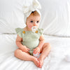 Muslin Button Romper - Sage