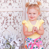 Cozy Short Sleeve Flutter - Buttercup