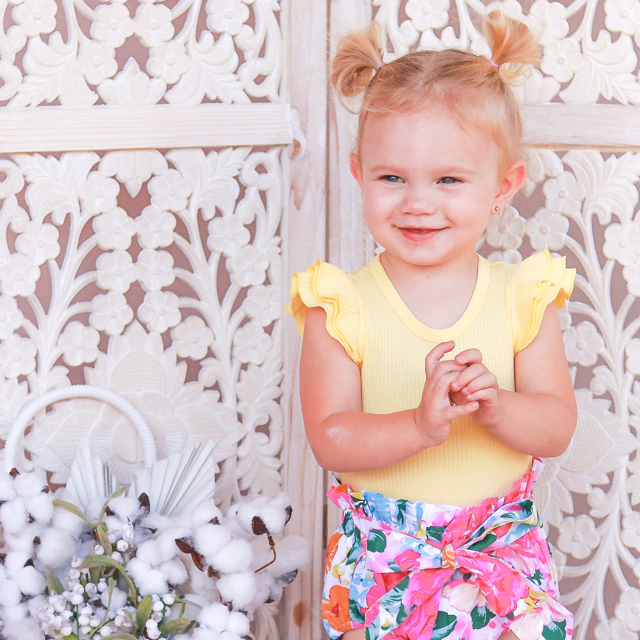 Cozy Short Sleeve Flutter - Buttercup