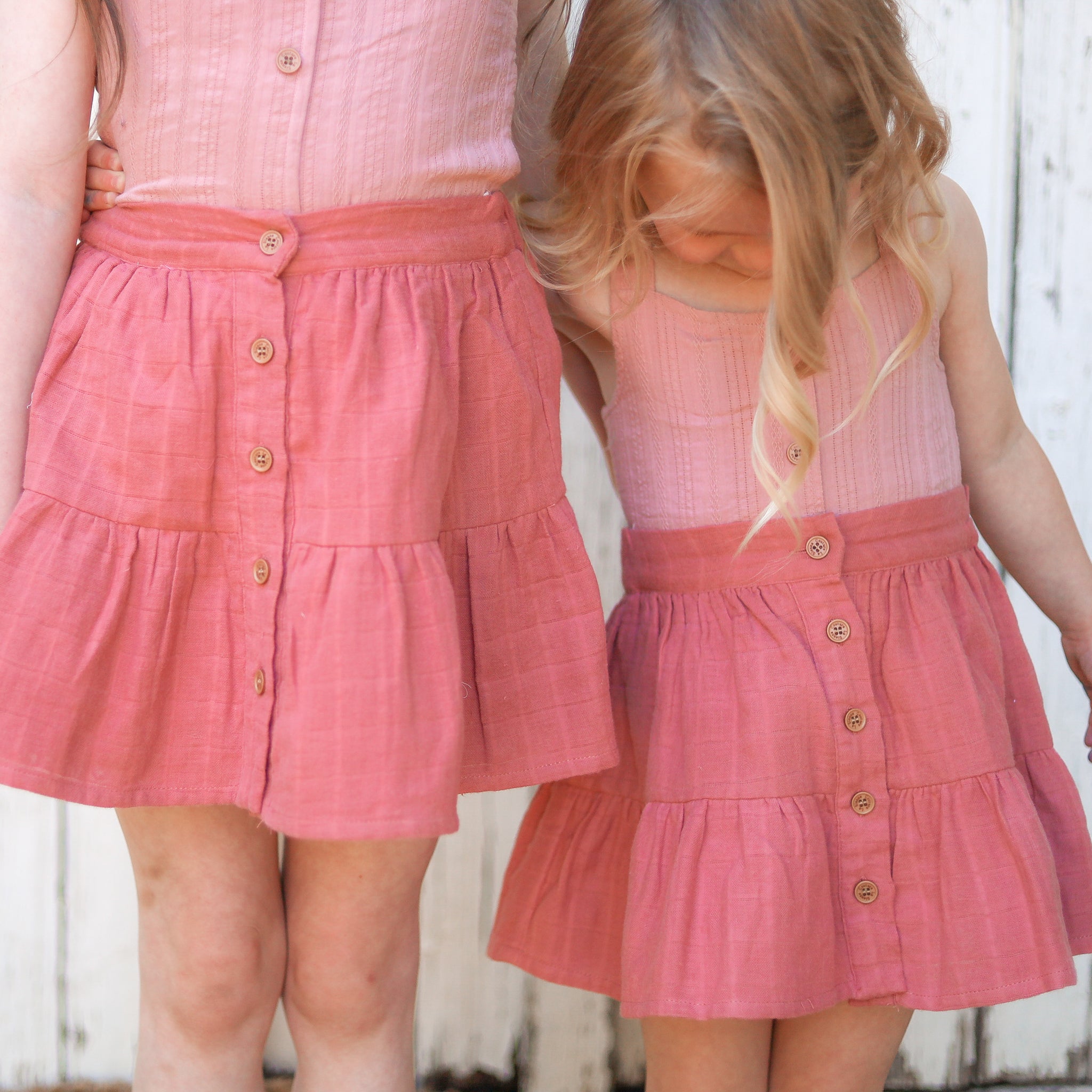 Muslin Ruffle Button Skirt - Tuscany