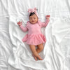 Cozy LS Tutu Dress - Rosewater