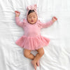 Cozy LS Tutu Dress - Rosewater