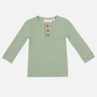 Cozy Long Sleeve Bodysuit/Top - Sage