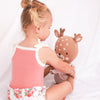 Cozy Vintage Tie-Up Singlet & Shorts Set - Burnt Rose