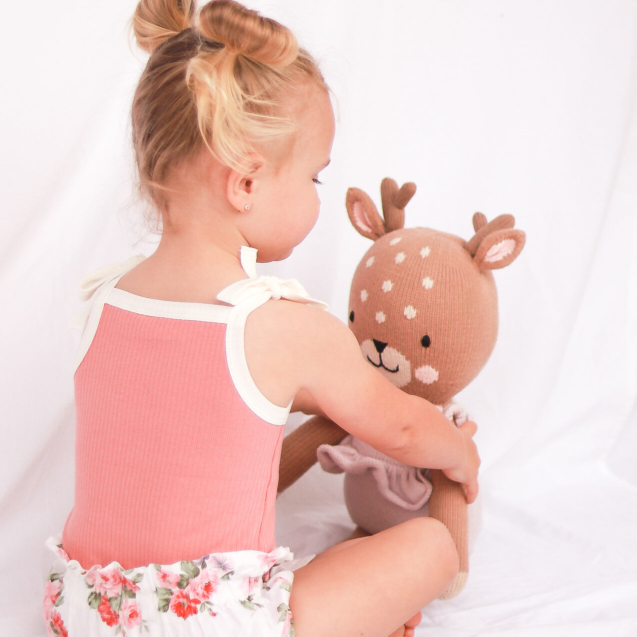 Cozy Vintage Tie-Up Singlet & Shorts Set - Burnt Rose