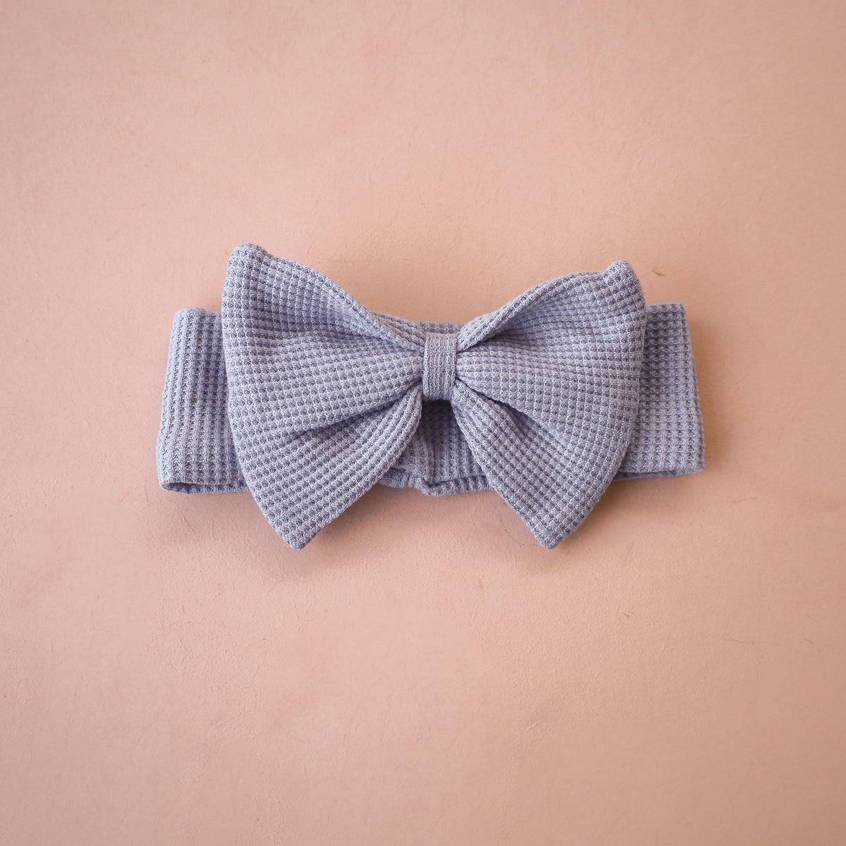 Waffle Stretchy Bow Headband