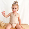 Dainty Waffle Singlet - Oatmeal