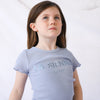 Logo Waffle Tee - Blue Mist
