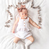 Coco Button Top - White Noella