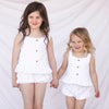 Coco Button Top - White Noella