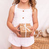 Coco Button Top - White Noella
