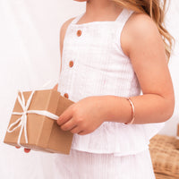 Coco Button Top - White Noella