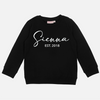 Personalised Mummy Crew Neck - Black