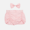 Shorts & Bow - Baby Pink