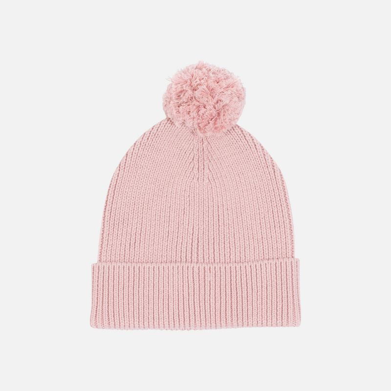 Knitted Beanie - Rose Quartz