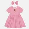 Cozy Basic SS Dress - Berry