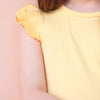 Cozy Short Sleeve Flutter - Buttercup