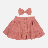 Muslin Ruffle Button Skirt - Tuscany