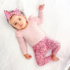 Cozy Long Sleeve Flutter - Petal Pink