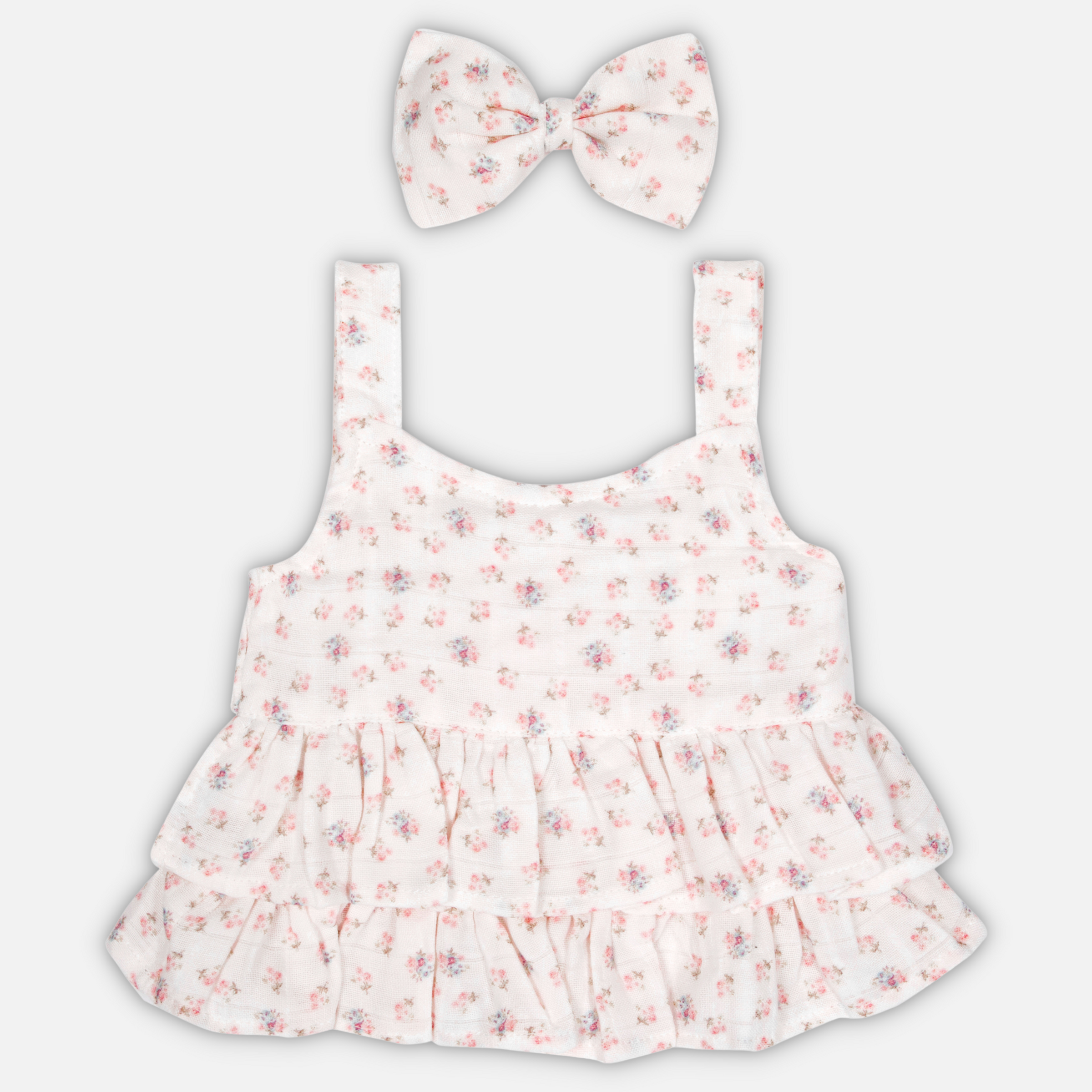 Muslin Ruffle Peplum Top - Elyse