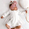 Muslin Ruffle Dress - Coconut