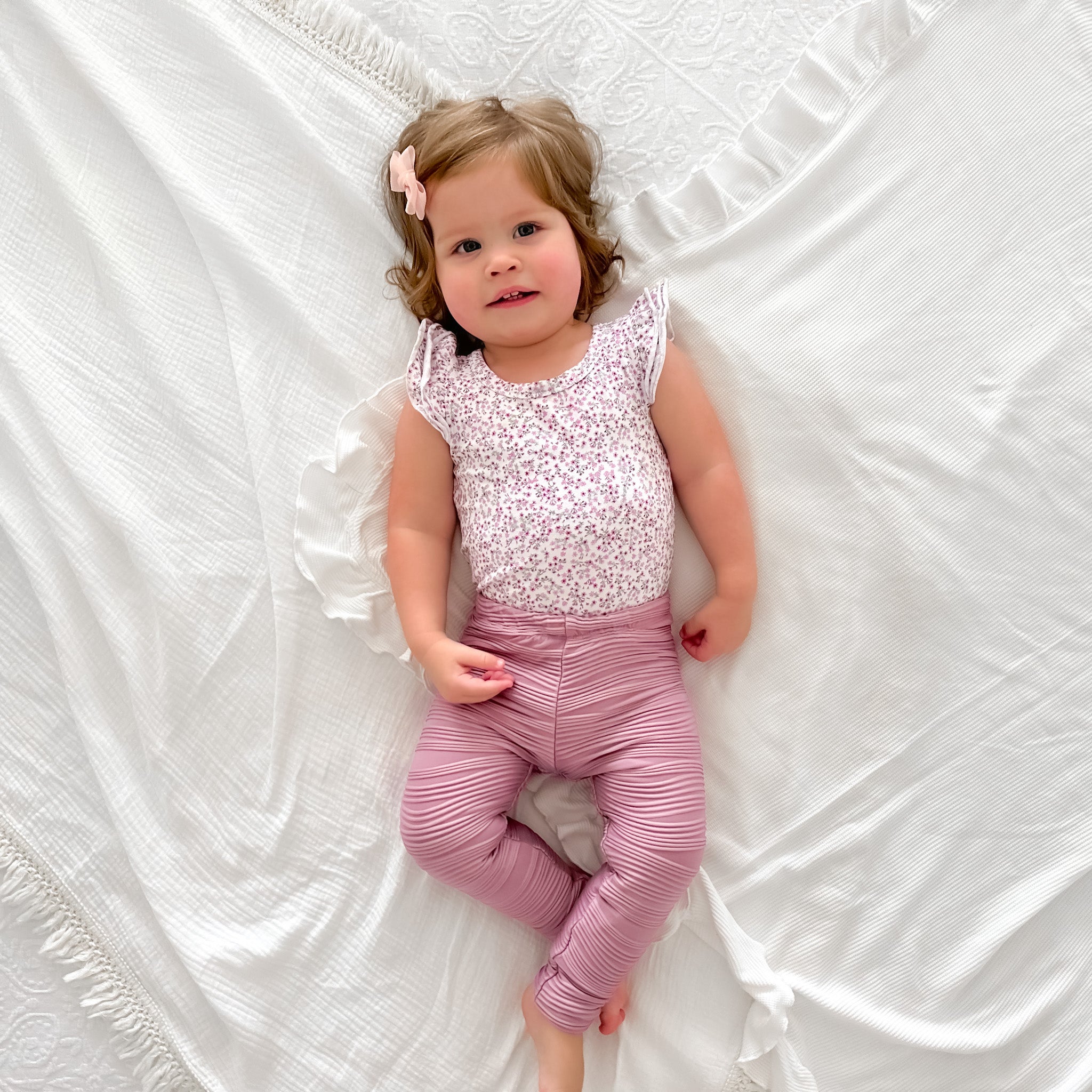 Ribbed Leggings - Lavender Mist