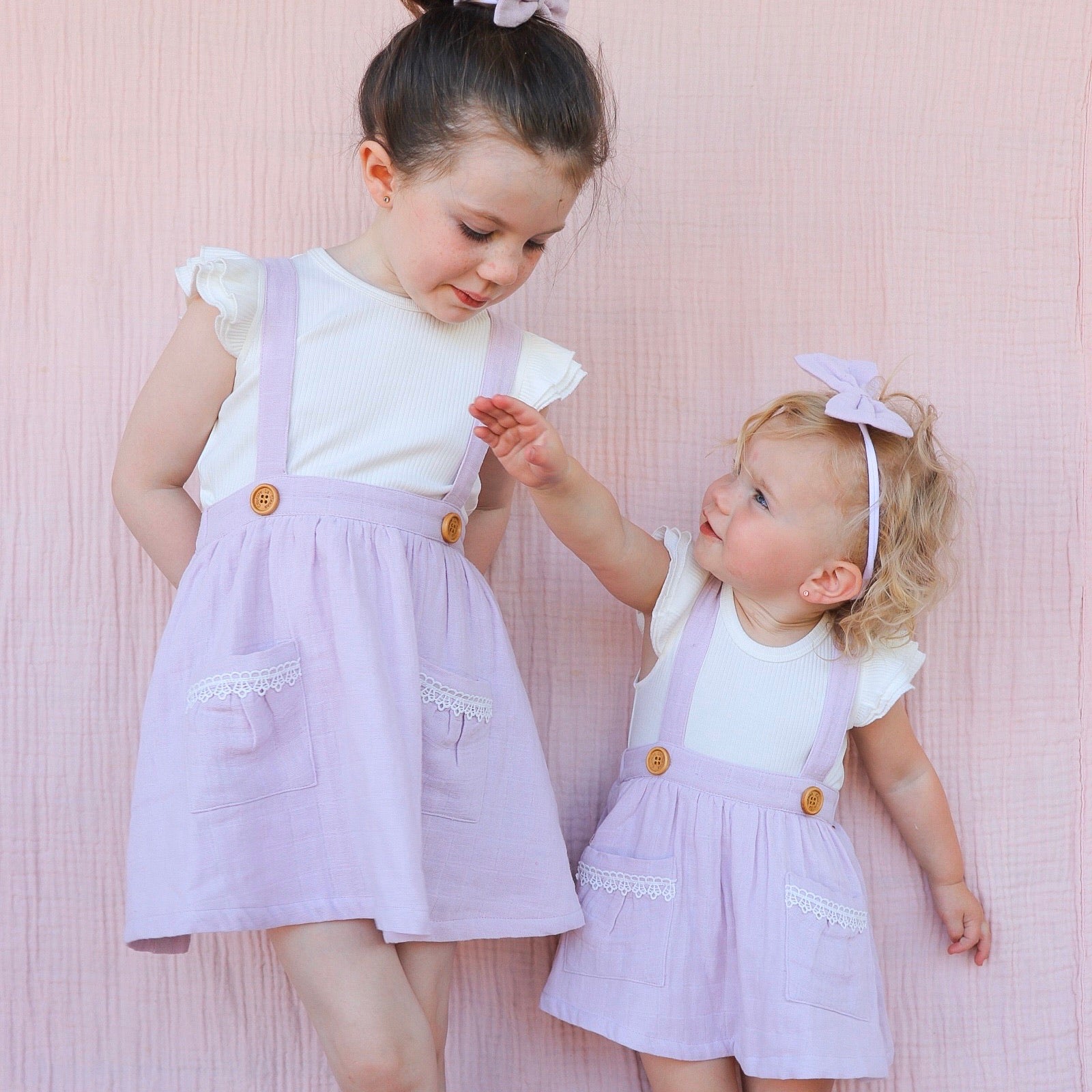 Muslin Suspender Skirt - Viola