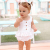 Coco Button Top - White Noella