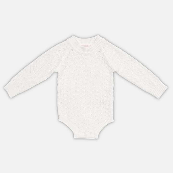 Montee Knitted Romper - Marshmallow