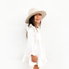 Muslin Ruffle Dress - Coconut