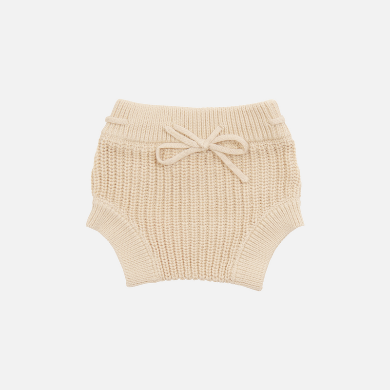 Chunky Knit Bloomers - Oatmeal