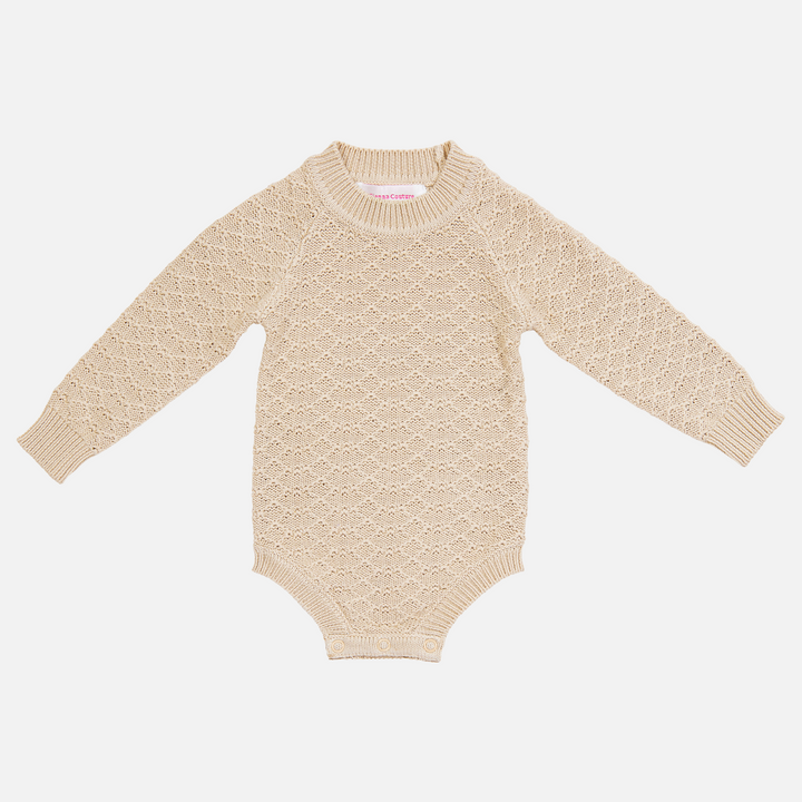 Montee Knitted Romper - Oatmeal