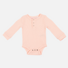 Cozy Long Sleeve Bodysuit/Top - Peach Dust