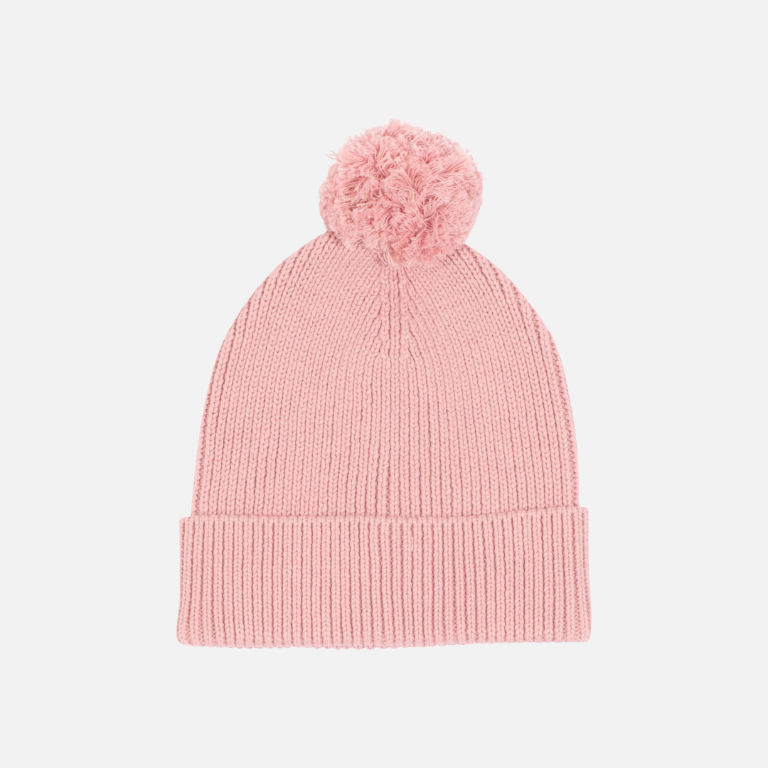 Knitted Beanie - Rosewood