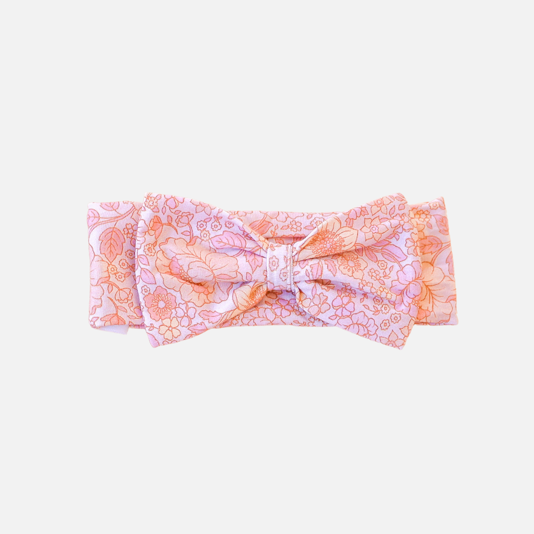 Stretchy Bow Headband - Goldie