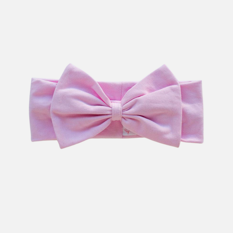 Stretchy Bow Headband - Pink