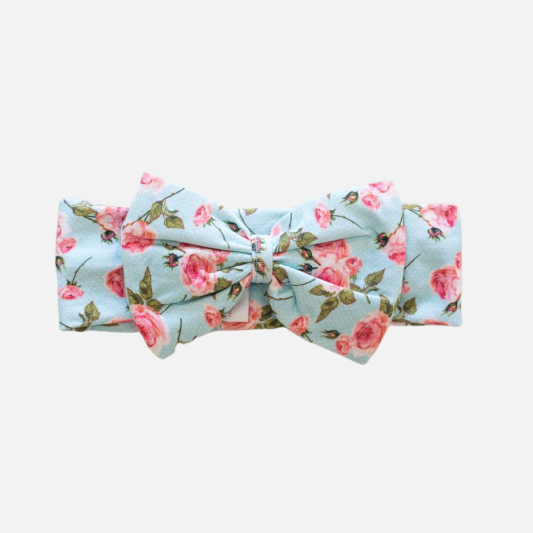 Stretchy Bow Headband - Willow