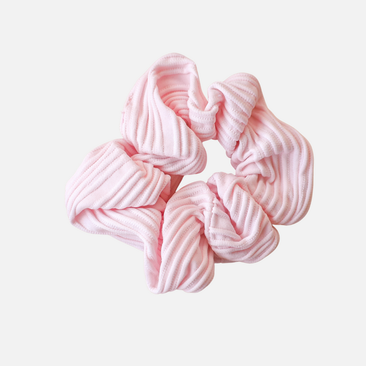 Ribbed Scrunchie - Baby Pink