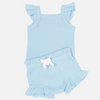 Cozy Singlet & Shorties Set - Dove Blue