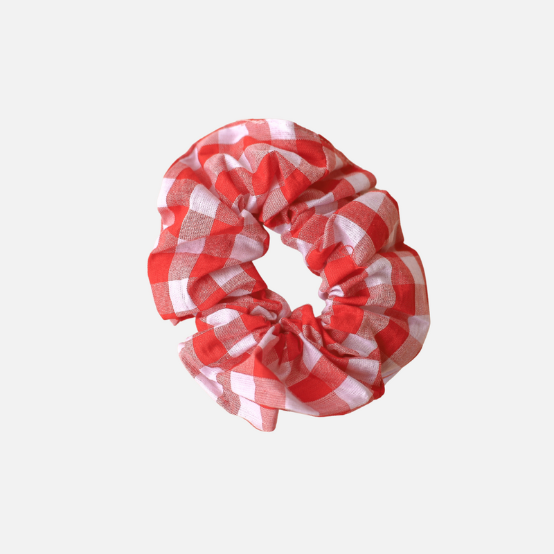 Scrunchie - Red Gingham