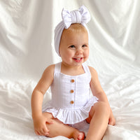 Coco Button Top - White Noella