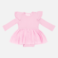 Cozy LS Tutu Dress - Original Pink Lemonade