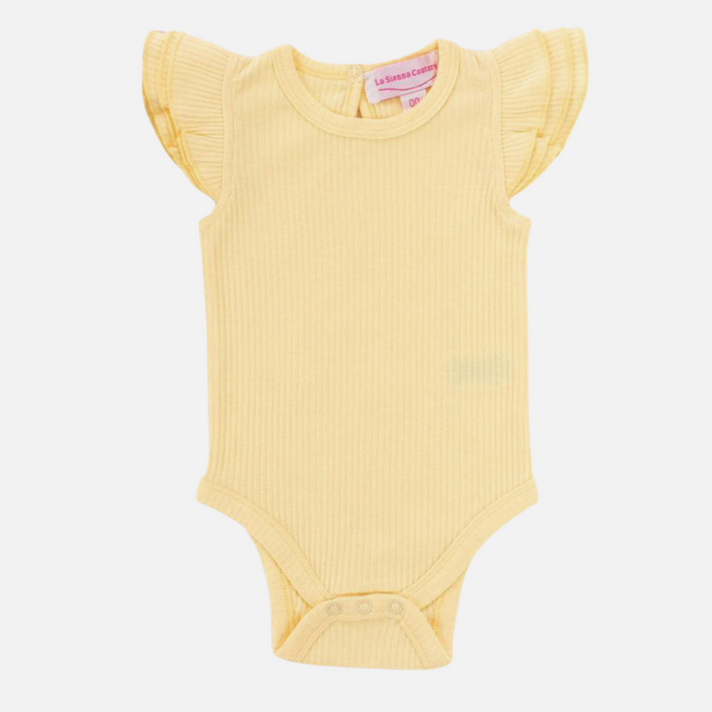 Cozy Short Sleeve Flutter - Buttercup